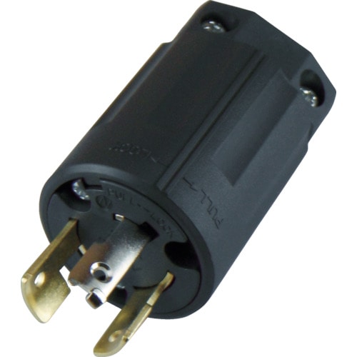 トラスコ中山 アメリカン電機 引掛形 ナイロンプラグ 3P20A250V(ご注文単位1個)【直送品】