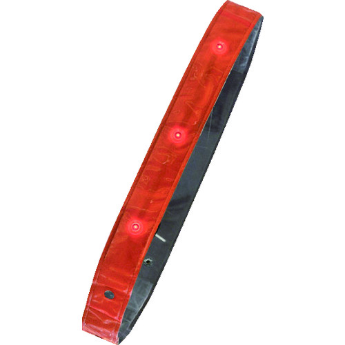 トラスコ中山 ミズケイ たすき LED付き反射タスキ たすけ帯 オレンジ(ご注文単位1本)【直送品】