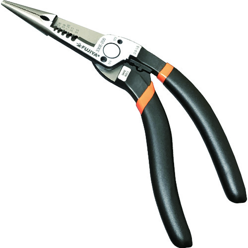 トラスコ中山 フジ矢 ラジオペンチ メカニックプライヤーエルゴグリップ(ご注文単位1個)【直送品】