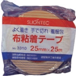 トラスコ中山 スリオン 布粘着テープ25mm 136-6329(ご注文単位1巻)【直送品】