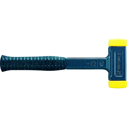 トラスコ中山 HALDER セキューラルハンマー ポリウレタン(イエロー) 頭径30x40mm(ご注文単位1本)【直送品】