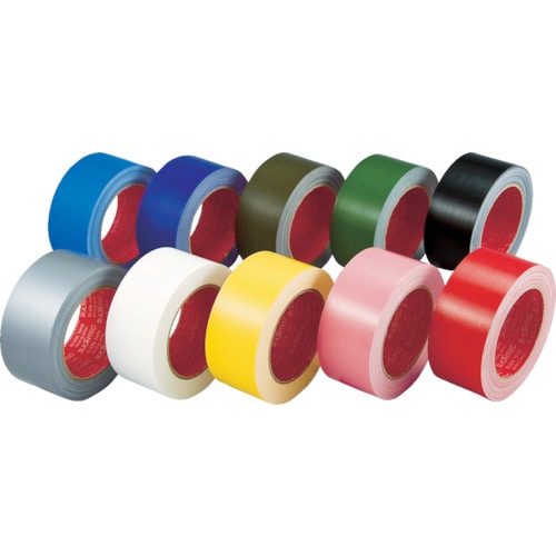 トラスコ中山 スリオン カラ-布粘着テ-プ75mm イエロー(ご注文単位1巻)【直送品】