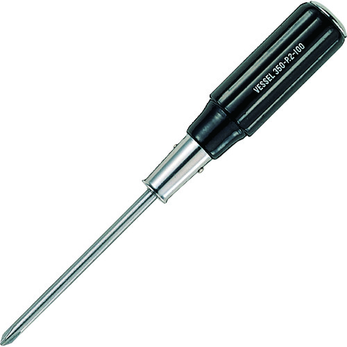 トラスコ中山 ベッセル 木柄貫通ドライバー350 +2×100(ご注文単位1本)【直送品】