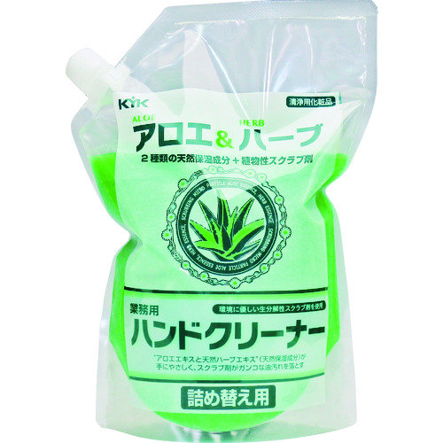 トラスコ中山 KYK ハーブ&アロエ ハンドクリーナー2L 詰め替え用(ご注文単位1個)【直送品】