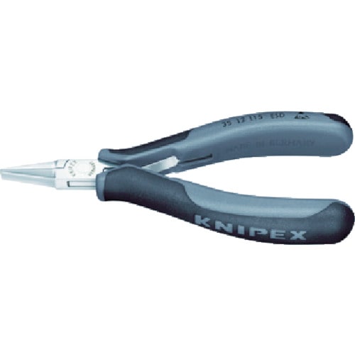 トラスコ中山 KNIPEX ESD精密用プライヤー 丸 115mm(ご注文単位1個)【直送品】