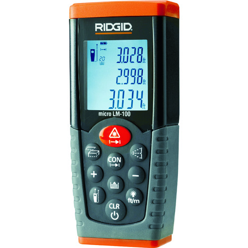 トラスコ中山 RIDGID 距離計 LM100(ご注文単位1台)【直送品】