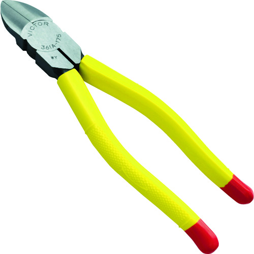 トラスコ中山 ビクター 強力ニッパ(薄刃) 全長187mm(ご注文単位1個)【直送品】