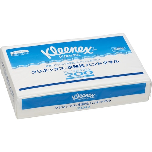 トラスコ中山 クレシア クリネックスハンドタオル200 水解性 35Pk(200枚/Pk)(ご注文単位1ケース)【直送品】