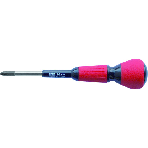 トラスコ中山 アネックス クッションパワー電工ドライバー +2×100(ご注文単位1本)【直送品】