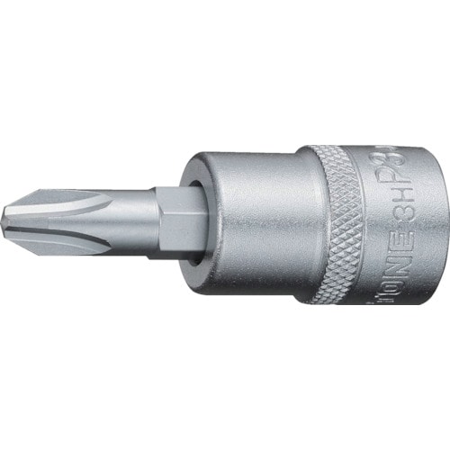 トラスコ中山 TONE ドライバービットソケット (+)No.3 差込角9.5mm(ご注文単位1個)【直送品】
