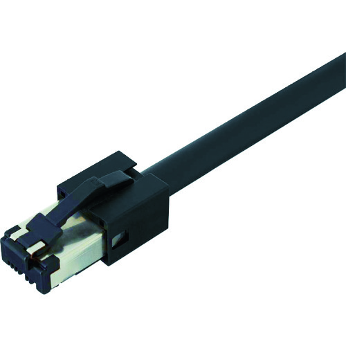 トラスコ中山 3M 産業用RJ45 モジュラープラグ4極 黒カバー(ご注文単位1個)【直送品】