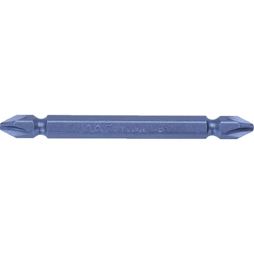 トラスコ中山 ナック タッピングねじ用ドライバービット 差込6.35xNo.2x75L(ご注文単位10本)【直送品】