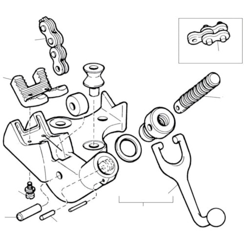 トラスコ中山 RIDGID E-2483 チェーンアッセン F/BC-210.425(ご注文単位1パック)【直送品】