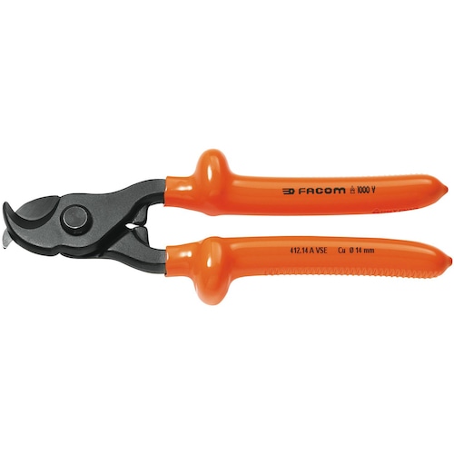 トラスコ中山 FACOM 絶縁工具 マニュアルケーブルカッター 230mm(ご注文単位1個)【直送品】