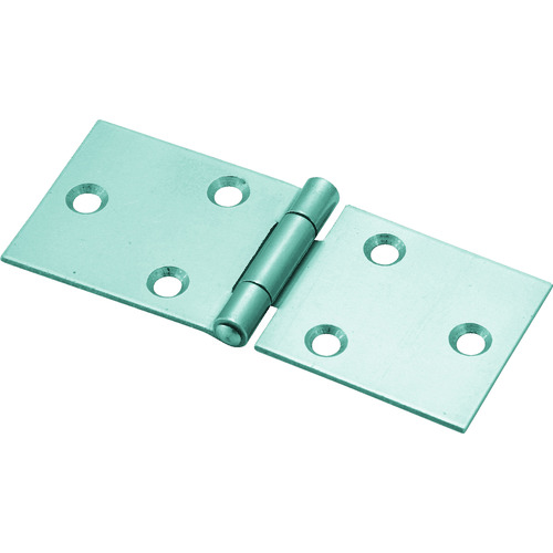 トラスコ中山 TRUSCO スチール製横長蝶番 生地仕上げ 全長32mm (4個入)(ご注文単位1袋)【直送品】