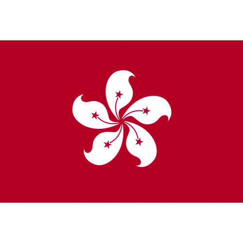 トラスコ中山 東京製旗 国旗No.1(70×105cm) 香港（ご注文単位1枚）【直送品】