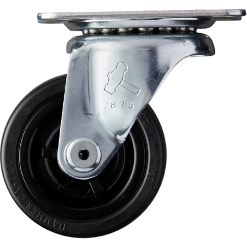 トラスコ中山 ハンマー 旋回式ゴム車輪 65mm 125-2470(ご注文単位1個)【直送品】