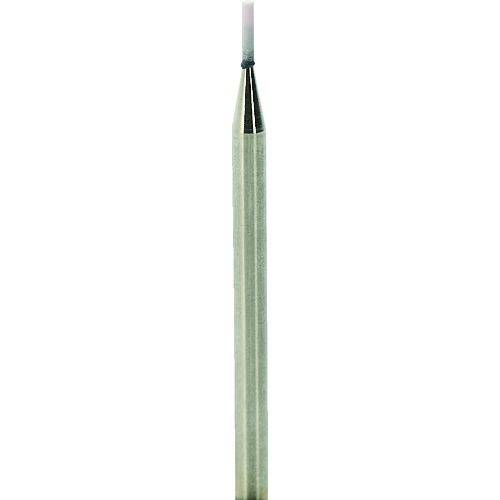 トラスコ中山 ナカニシ 軸付砥石(1Pk(袋)=10本)粒度#240 ピンク 円筒 外径1mm(ご注文単位1パック)【直送品】