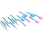 トラスコ中山 ナカニシ 軸付砥石セット (1S(袋)=15本入)(ご注文単位1セット)【直送品】