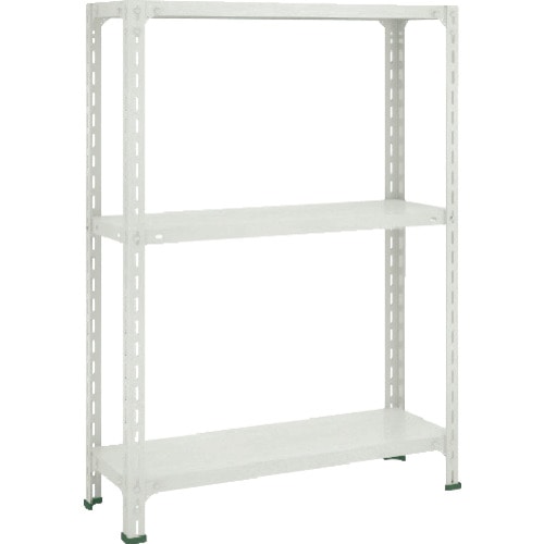トラスコ中山 TRUSCO スチールラック 軽量棚開放型 875X600X1200 3段 ネオグレー（ご注文単位1台）【直送品】