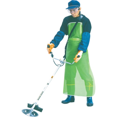 トラスコ中山 川西 メッシュ草刈り用スパット前掛(ご注文単位1枚)【直送品】
