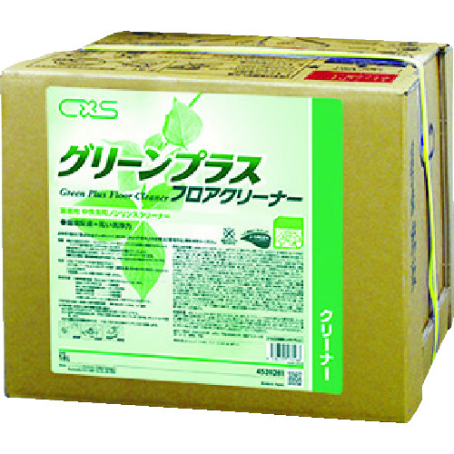 トラスコ中山 シーバイエス 洗浄剤 グリーンプラスフロアクリーナー 18L(ご注文単位1個)【直送品】