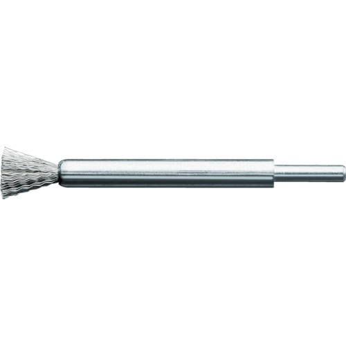 トラスコ中山 LESSMANN 軸付エンド型ブラシ 鋼線0.3 Φ10(ご注文単位1個)【直送品】