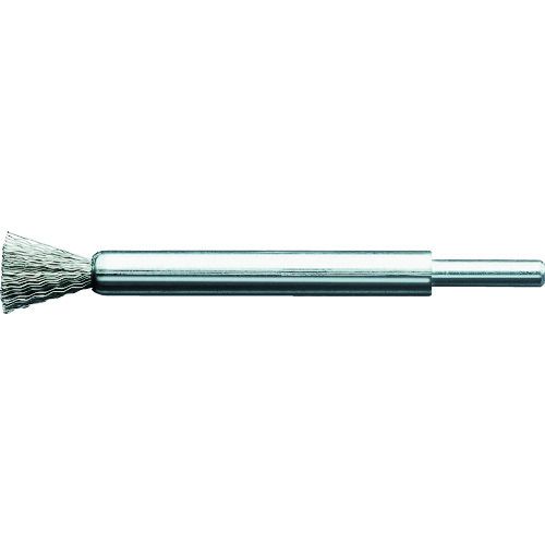 トラスコ中山 LESSMANN 軸付エンド型ブラシ ステンレス線0.2 Φ10(ご注文単位1個)【直送品】