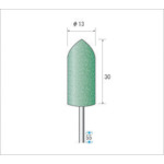 トラスコ中山 ナカニシ グリーンポリッシャーGC砥粒 (1Pk(袋)=10本入) 476-6555(ご注文単位1パック)【直送品】