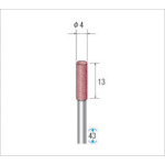 トラスコ中山 ナカニシ パワーポリッシャー (1Pk(袋)=10本入) 粒度#320 ブラウン 外径4mm(ご注文単位1パック)【直送品】