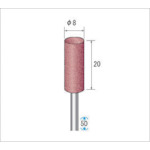トラスコ中山 ナカニシ パワーポリッシャー(1Pk(袋)=10本入)粒度120 ダークグリーン 外径8mm(ご注文単位1パック)【直送品】