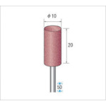 トラスコ中山 ナカニシ パワーポリッシャー(1Pk(袋)=10本入)粒度120 ダークグリーン 外径10mm 476-6971(ご注文単位1パック)【直送品】