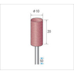 トラスコ中山 ナカニシ パワーポリッシャー (1Pk(袋)=10本入) 粒度#320 ブラウン 外径10mm 476-7004(ご注文単位1パック)【直送品】