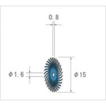 トラスコ中山 ナカニシ フェザーゴム砥石 (1Pk(袋)=10本入) 476-7578(ご注文単位1パック)【直送品】