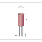 トラスコ中山 ナカニシ パワーポリッシャー(1Pk(袋)=10本入)粒度120 ダークグリーン 外径10mm 476-7641(ご注文単位1パック)【直送品】