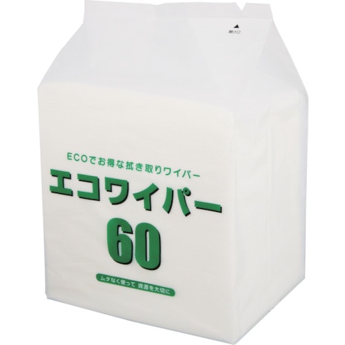 トラスコ中山 marusan エコワイパー60(100枚入)(ご注文単位1袋)【直送品】