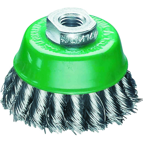 トラスコ中山 LESSMANN 工業用カップブラシ Φ65 ステンレス 線径0.35(ご注文単位1個)【直送品】