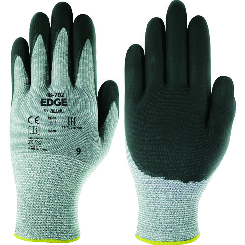 トラスコ中山 アンセル 作業用手袋 エッジ 48-702 Lサイズ(ご注文単位1組)【直送品】