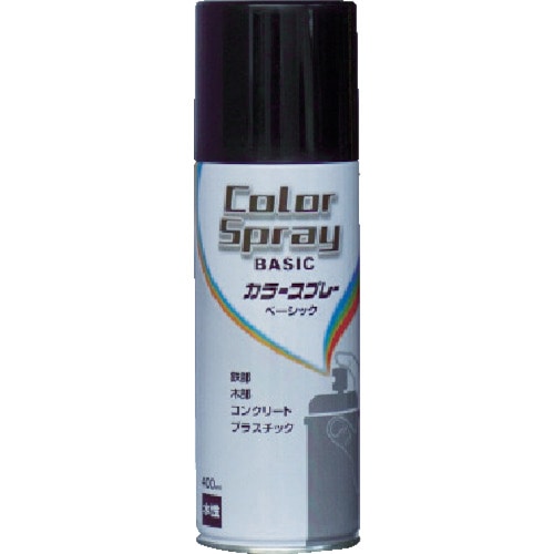 トラスコ中山 ニッぺ 水性カラースプレー ベーシック 400ml ブラック HKU024(ご注文単位1本)【直送品】