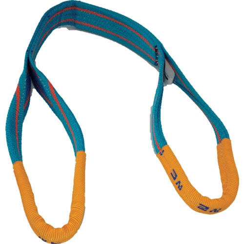 トラスコ中山 TESAC ブルースリング(JIS4等級・両端アイ形)荷重2.0t 全長4.0m(ご注文単位1本)【直送品】
