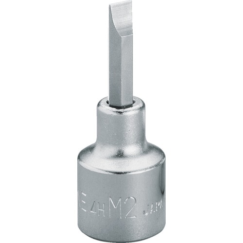 トラスコ中山 TONE ドライバービットソケット(-)No.2 差込角12.7mm 全長57mm(ご注文単位1個)【直送品】