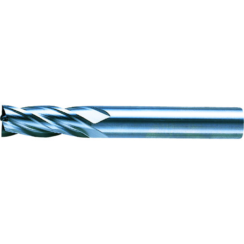 トラスコ中山 三菱K 4枚刃センタカット ハイススクエアエンドミルミディアム刃長(M)2.5mm(ご注文単位1本)【直送品】