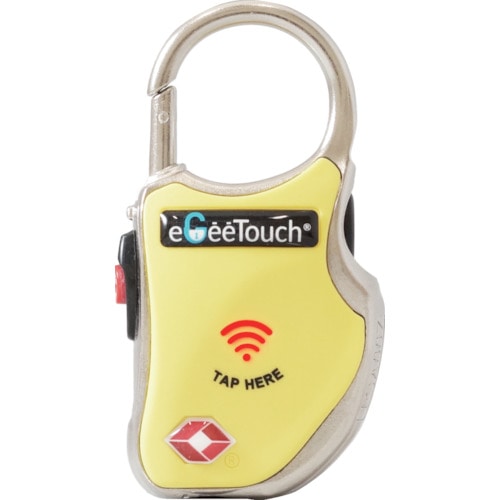 トラスコ中山 ジェーエスビ eGeeTouchスマートトラベルロック(黄)(ご注文単位1個)【直送品】