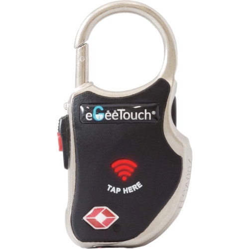 トラスコ中山 ジェーエスビ eGeeTouchスマートトラベルロック(黒)(ご注文単位1個)【直送品】