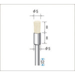 トラスコ中山 ナカニシ 毛ブラシ ソフト 山羊毛 (1Pk(袋)=10本入) 476-9112(ご注文単位1パック)【直送品】
