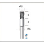 トラスコ中山 ナカニシ ワイヤーブラシステンレス (1Pk(袋)=10本入) 476-9261(ご注文単位1パック)【直送品】