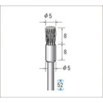 トラスコ中山 ナカニシ ワイヤーブラシ スチール (1Pk(袋)=10本入) 476-9317(ご注文単位1パック)【直送品】