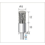 トラスコ中山 ナカニシ ワイヤーブラシ スチール (1Pk(袋)=10本入) 476-9325(ご注文単位1パック)【直送品】