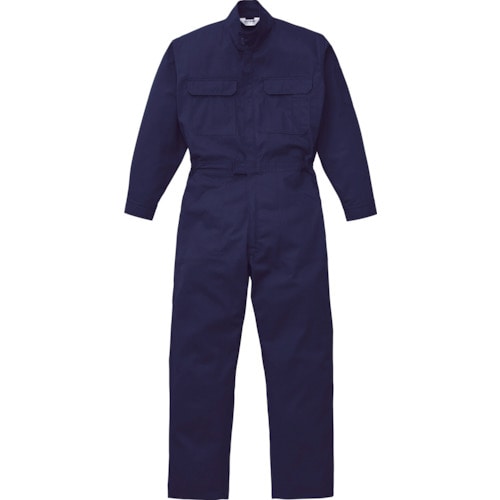 トラスコ中山 AUTO-BI つなぎ服(防炎)5101-001ネイビーブルー-M(ご注文単位1着)【直送品】
