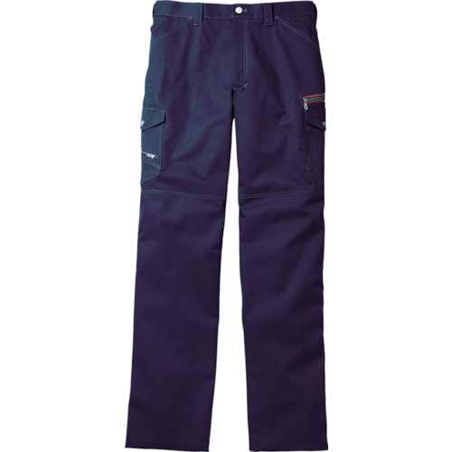 トラスコ中山 Jawin ノータックカーゴパンツ ウエスト112 ネービー(ご注文単位1着)【直送品】